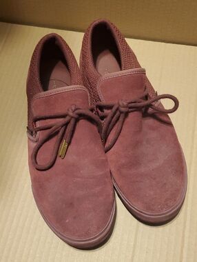Men's Supra Suede Casual Shoes in Burgundy